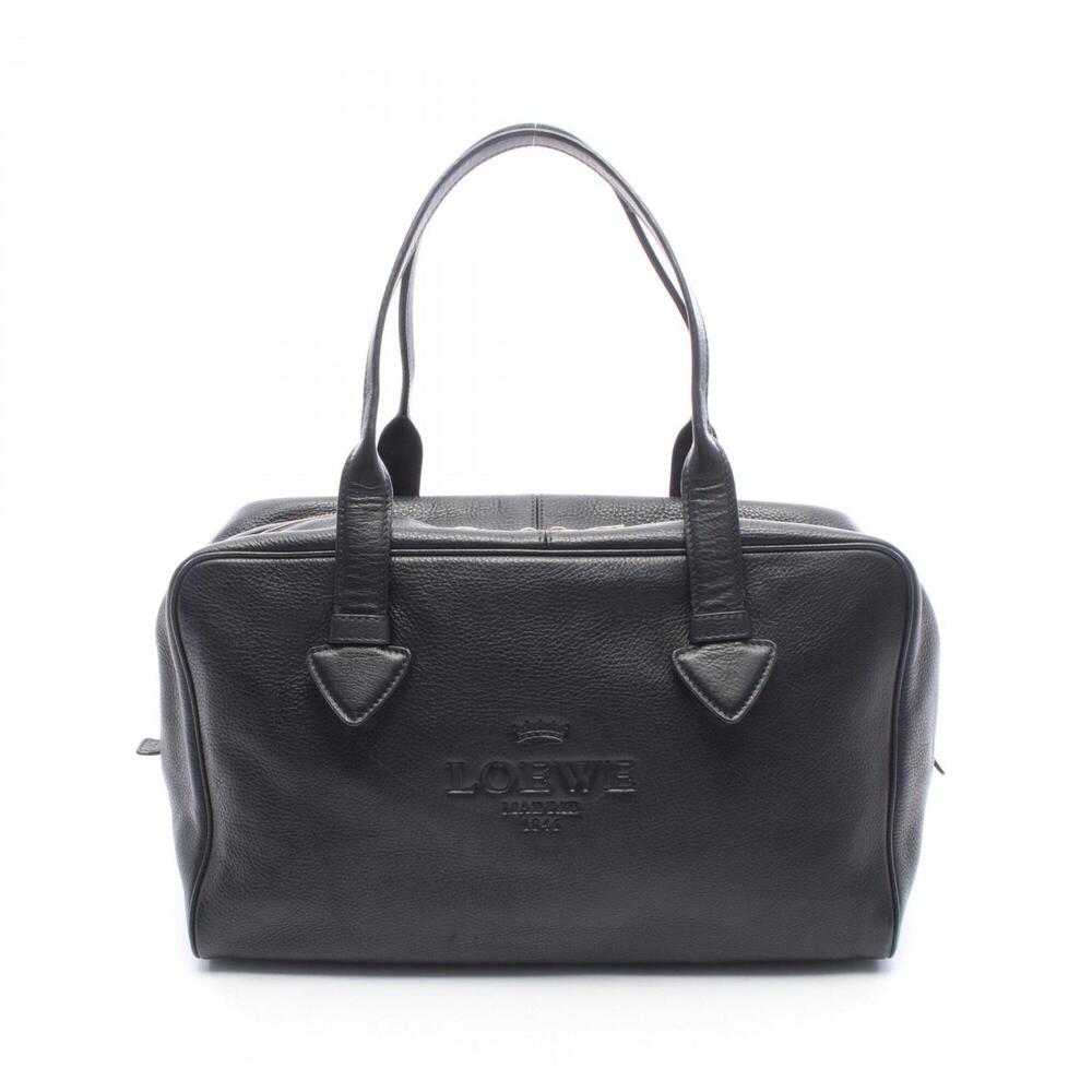 Loewe Heritage Handbag, Leather, Women's, Black